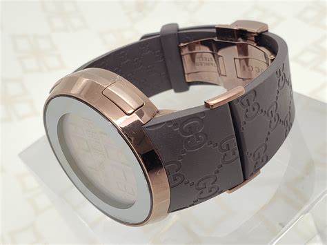 mens gucci rubber watch|gucci watch rubber strap replacement.